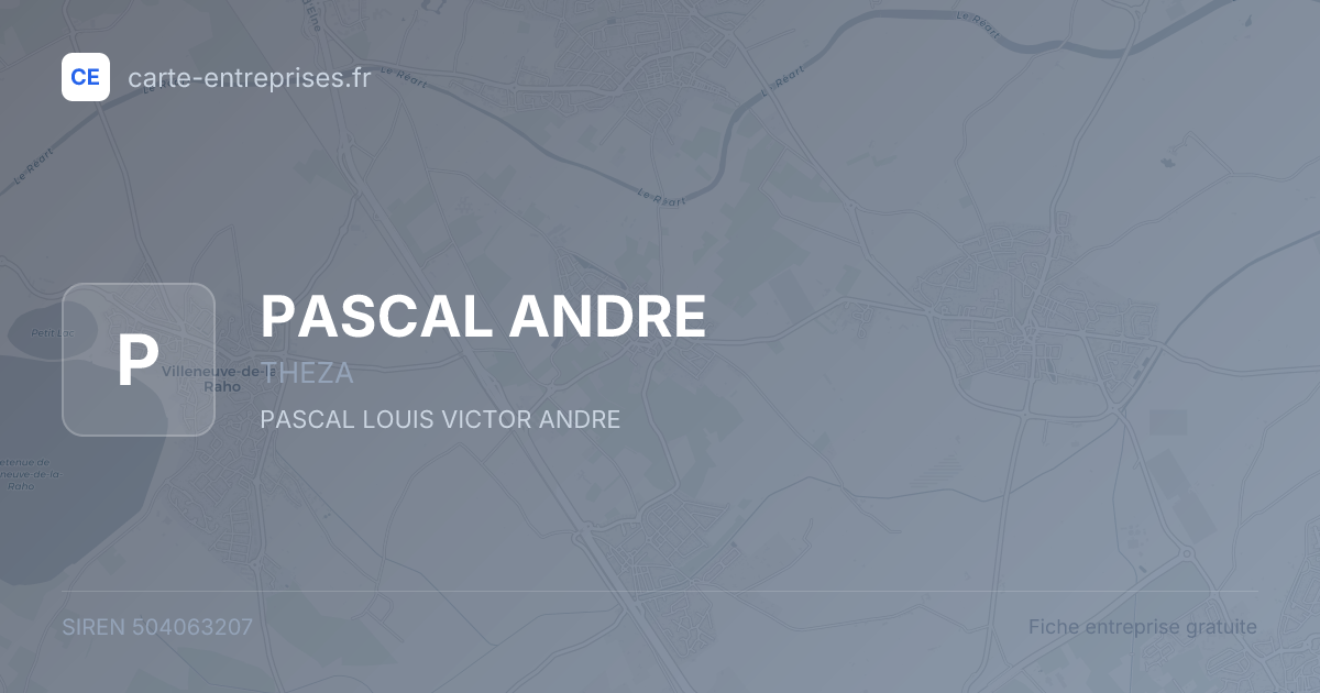PASCAL ANDRE — 504063207 — fiche entreprise