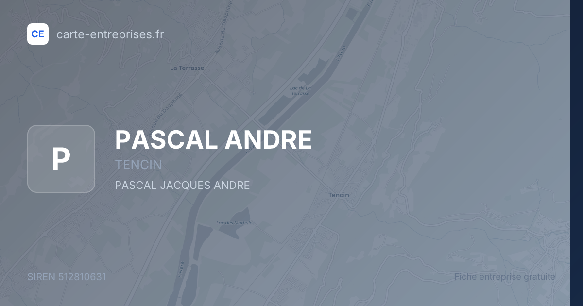 PASCAL ANDRE — 512810631 — fiche entreprise