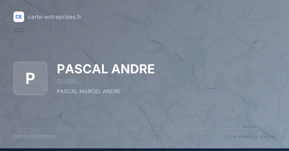 PASCAL ANDRE — 528907900 — fiche entreprise