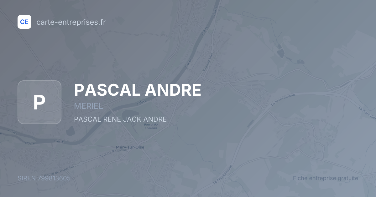PASCAL ANDRE — 799813605 — fiche entreprise
