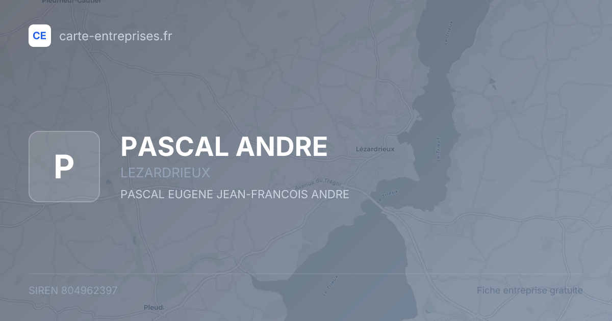 PASCAL ANDRE — 804962397 — fiche entreprise