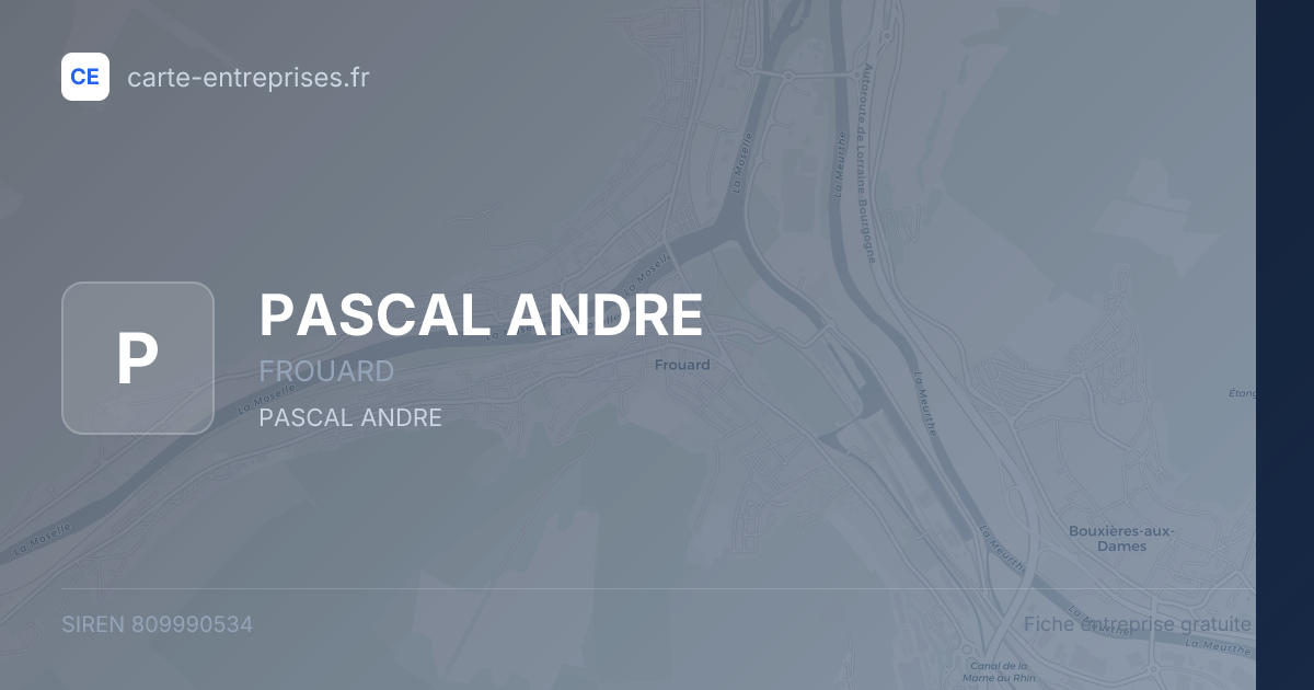 PASCAL ANDRE — 809990534 — fiche entreprise