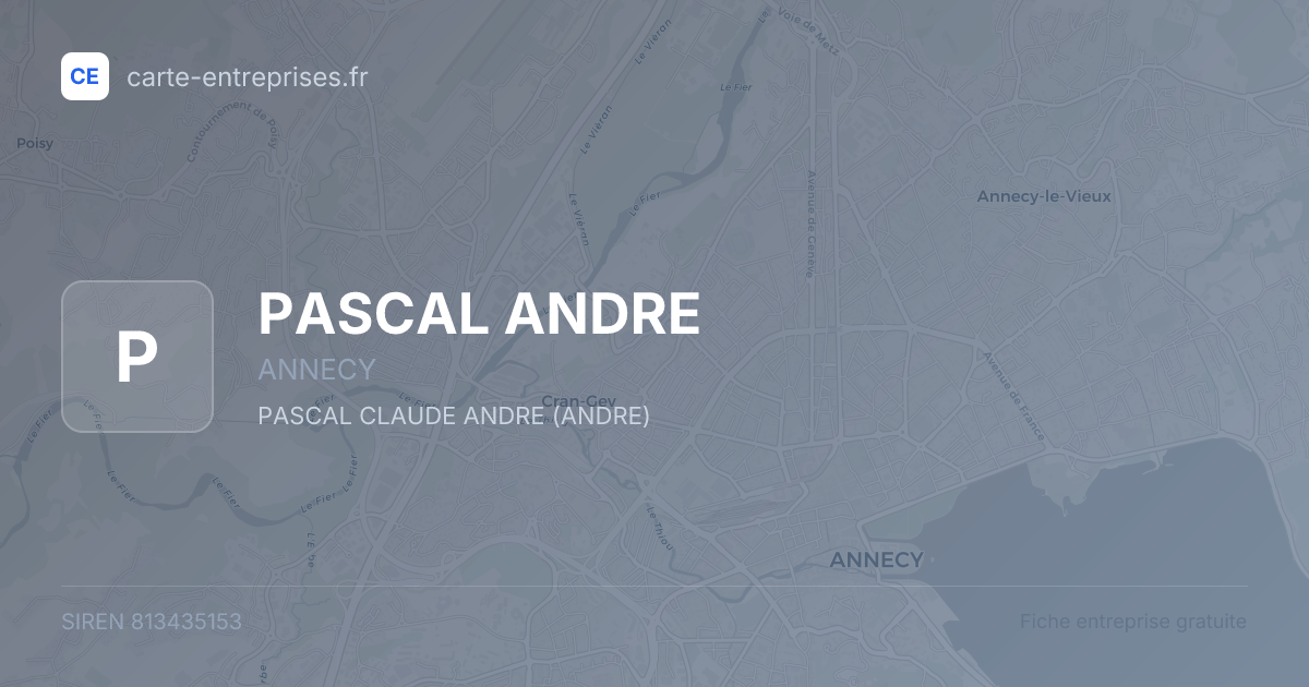 PASCAL ANDRE — 813435153 — fiche entreprise