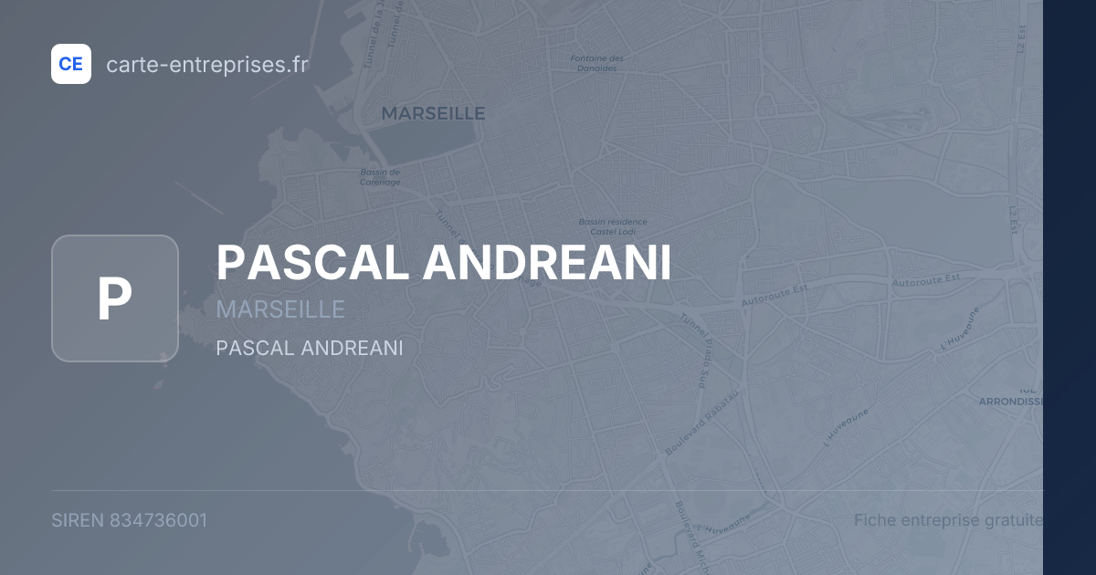 PASCAL ANDREANI — 834736001 — fiche entreprise