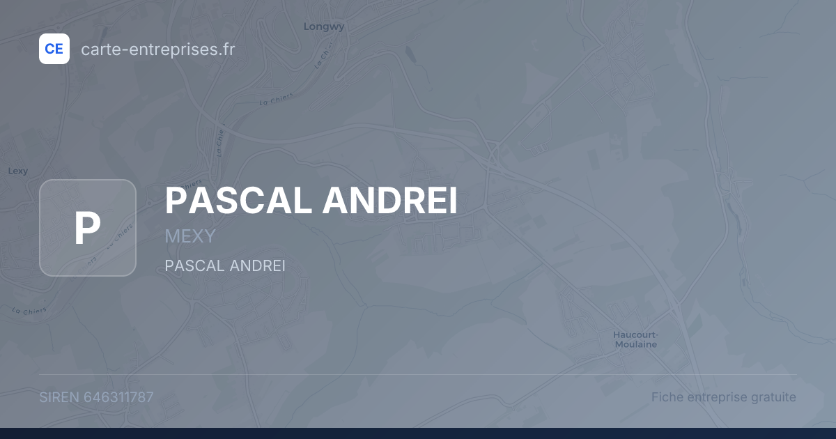 PASCAL ANDREI — 646311787 — fiche entreprise
