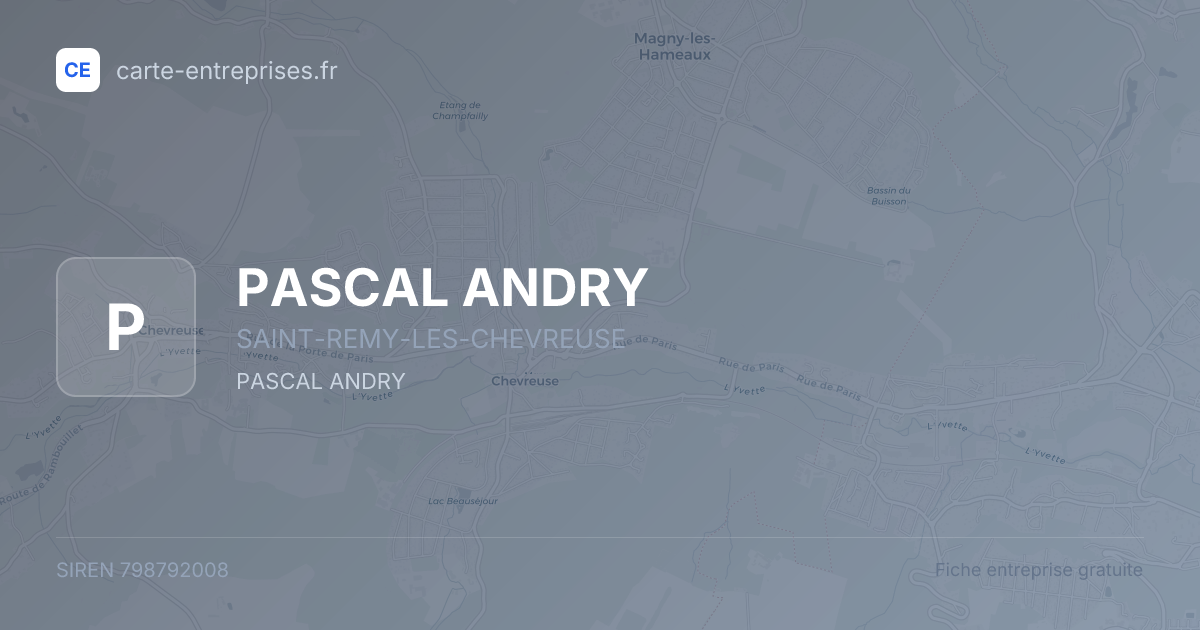 PASCAL ANDRY — 798792008 — fiche entreprise