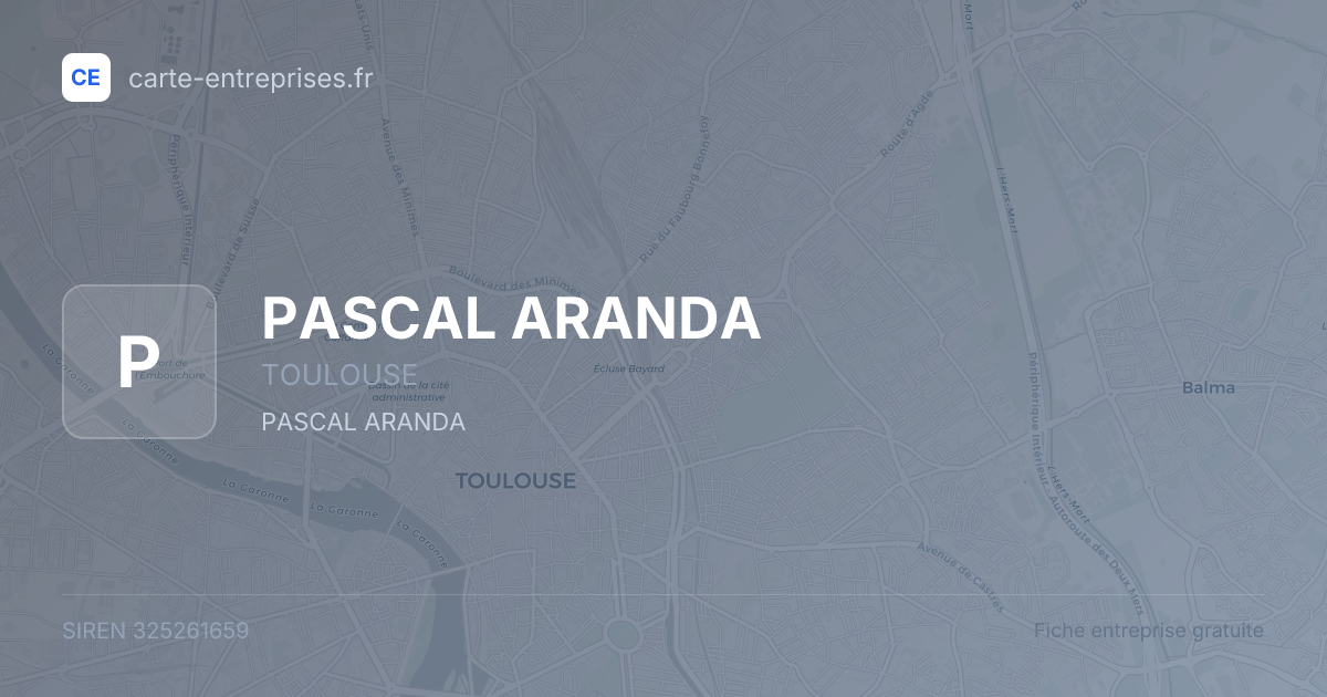 PASCAL ARANDA — 325261659 — fiche entreprise