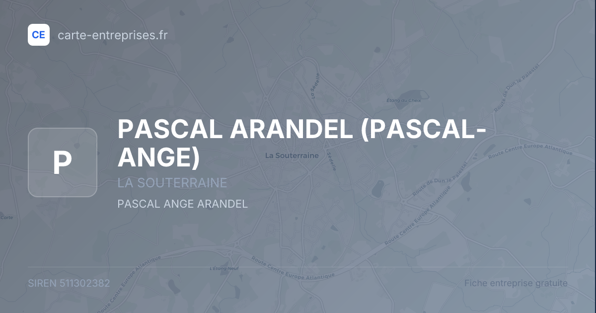 PASCAL ARANDEL (PASCAL-ANGE) — 511302382 — fiche entreprise