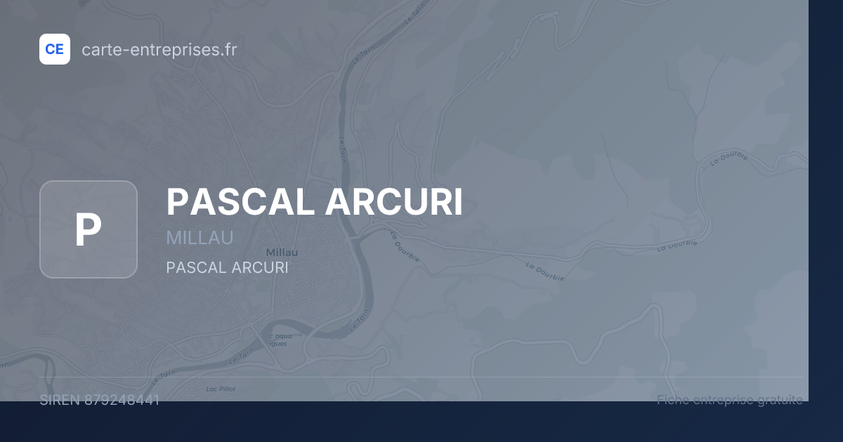 PASCAL ARCURI — 879248441 — fiche entreprise
