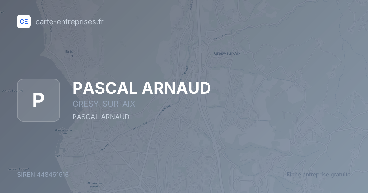 PASCAL ARNAUD — 448461616 — fiche entreprise