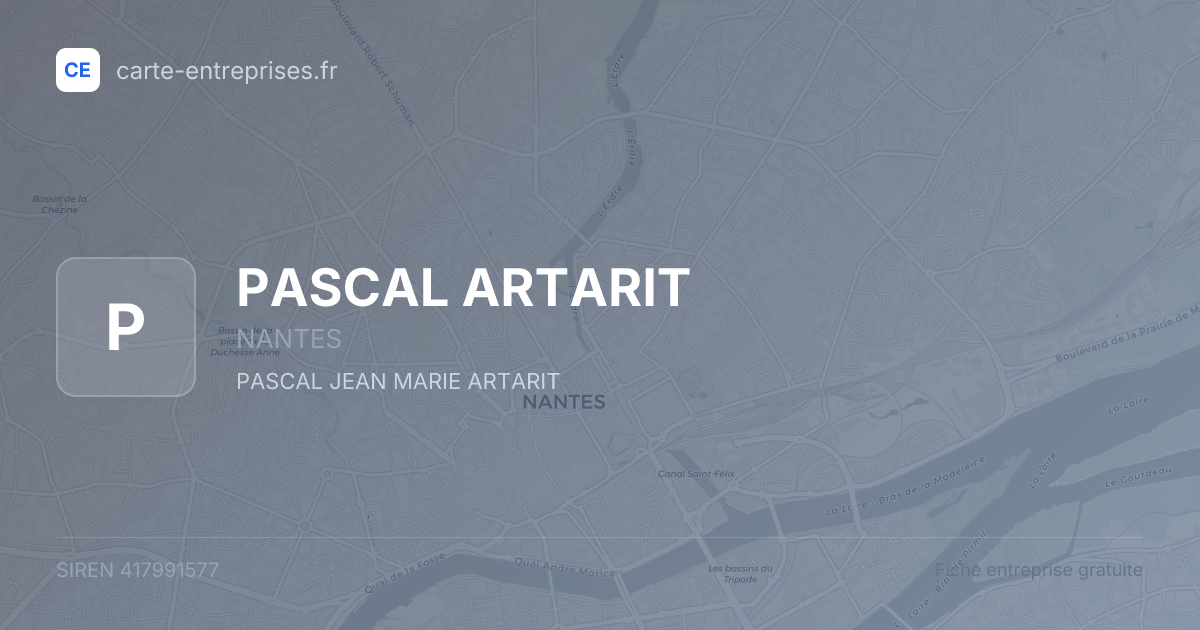 PASCAL ARTARIT — 417991577 — fiche entreprise