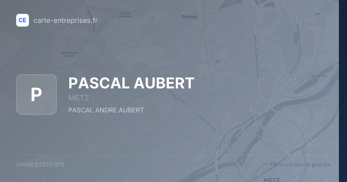 PASCAL AUBERT — 932797616 — fiche entreprise