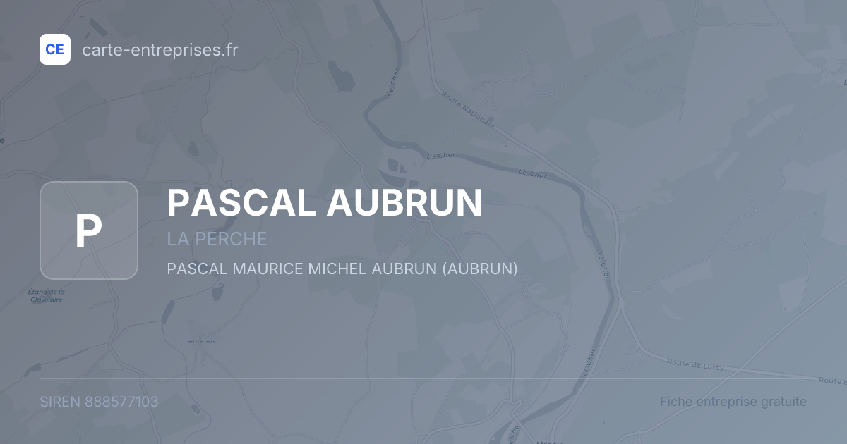 PASCAL AUBRUN — 888577103 — fiche entreprise