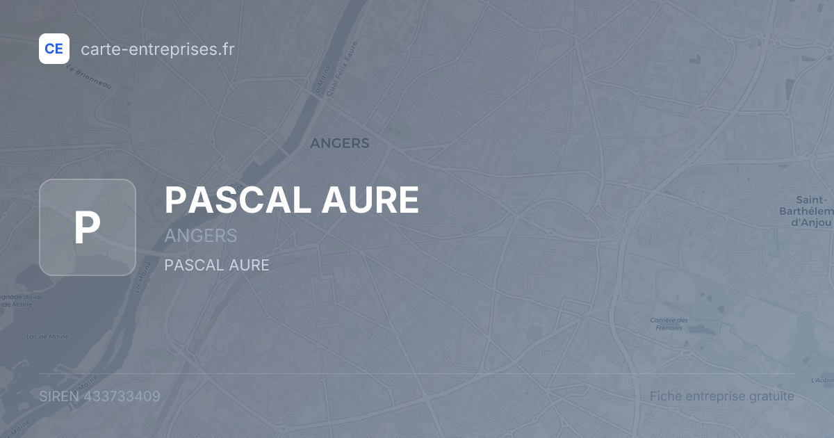 PASCAL AURE — 433733409 — fiche entreprise