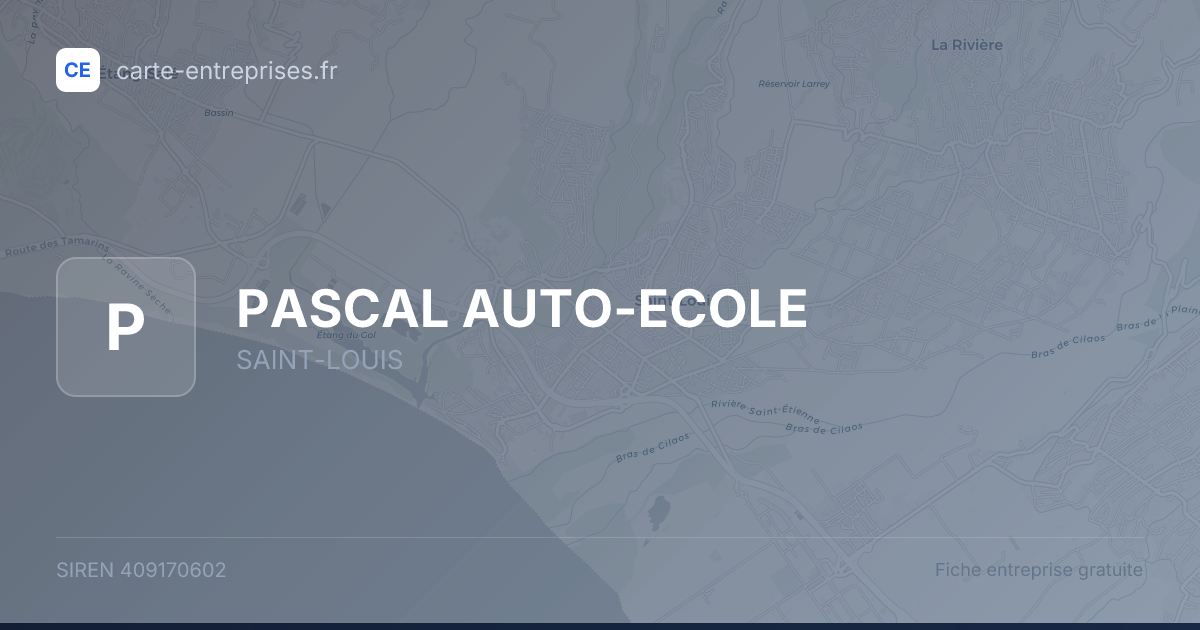 PASCAL AUTO-ECOLE — 409170602 — fiche entreprise
