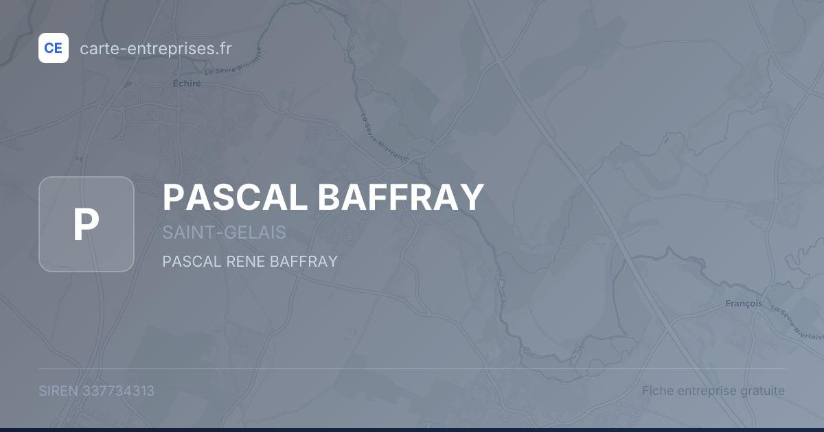 PASCAL BAFFRAY — 337734313 — fiche entreprise