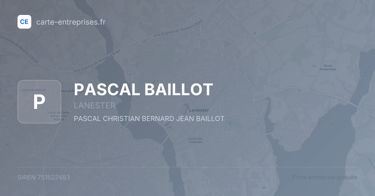 PASCAL BAILLOT — 751522483 — fiche entreprise