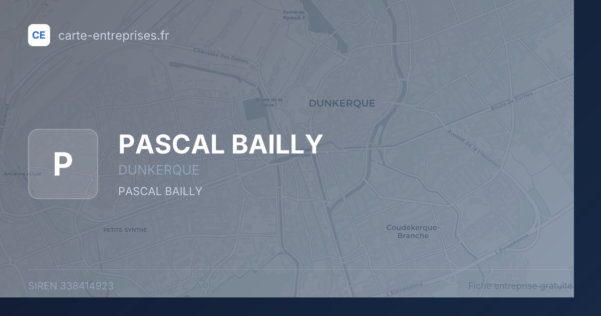 PASCAL BAILLY — 338414923 — fiche entreprise