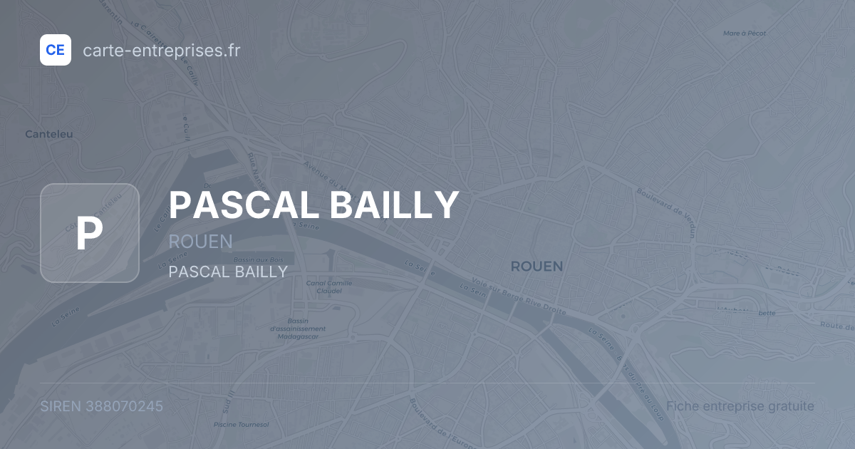 PASCAL BAILLY — 388070245 — fiche entreprise
