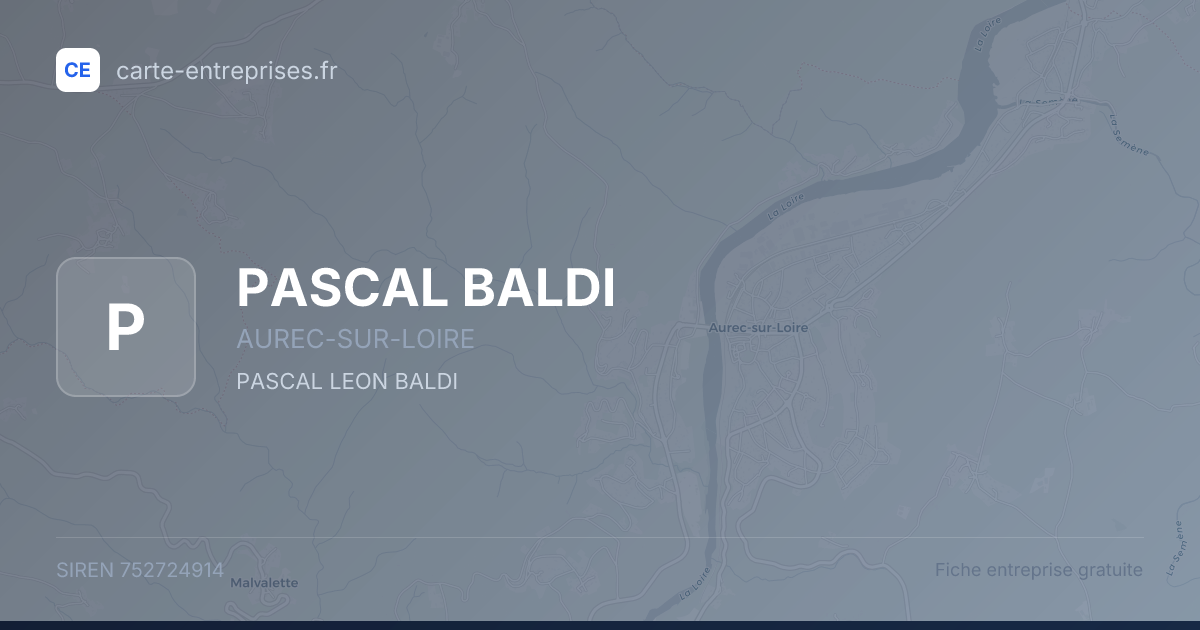 PASCAL BALDI — 752724914 — fiche entreprise