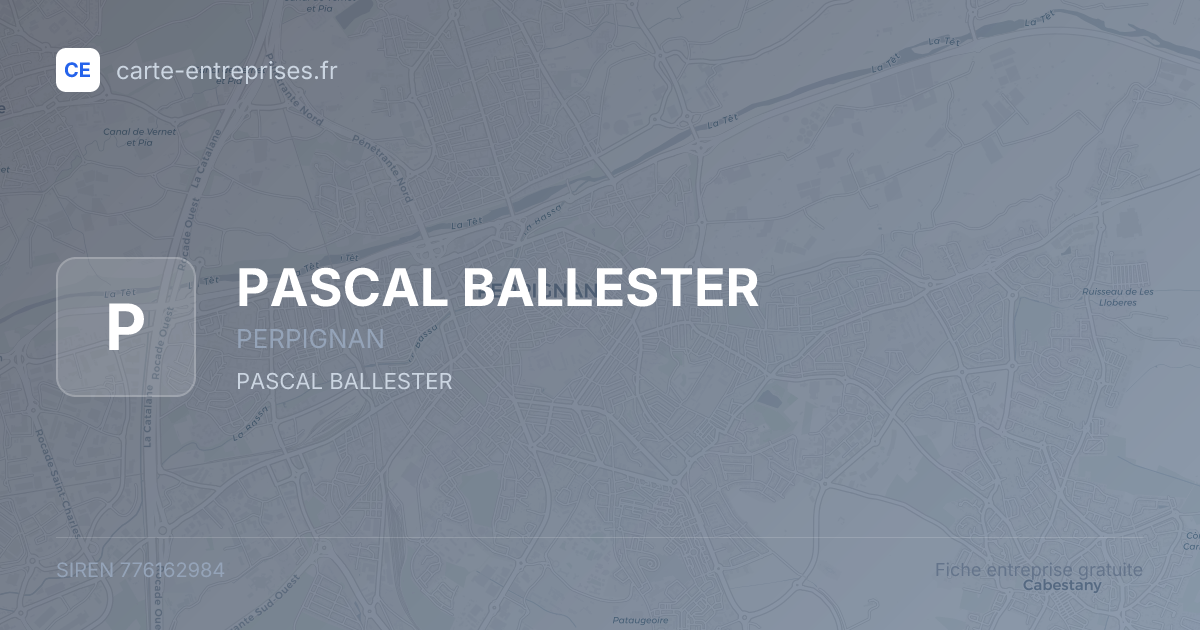 PASCAL BALLESTER — 776162984 — fiche entreprise
