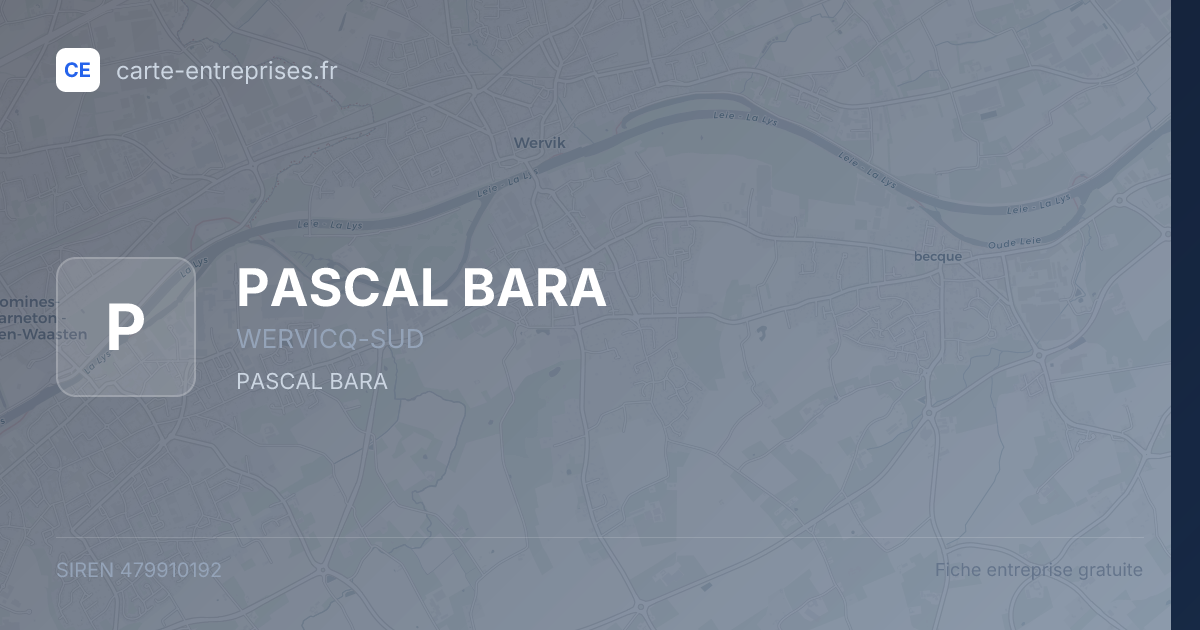 PASCAL BARA — 479910192 — fiche entreprise