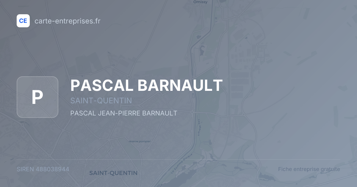 PASCAL BARNAULT — 488038944 — fiche entreprise