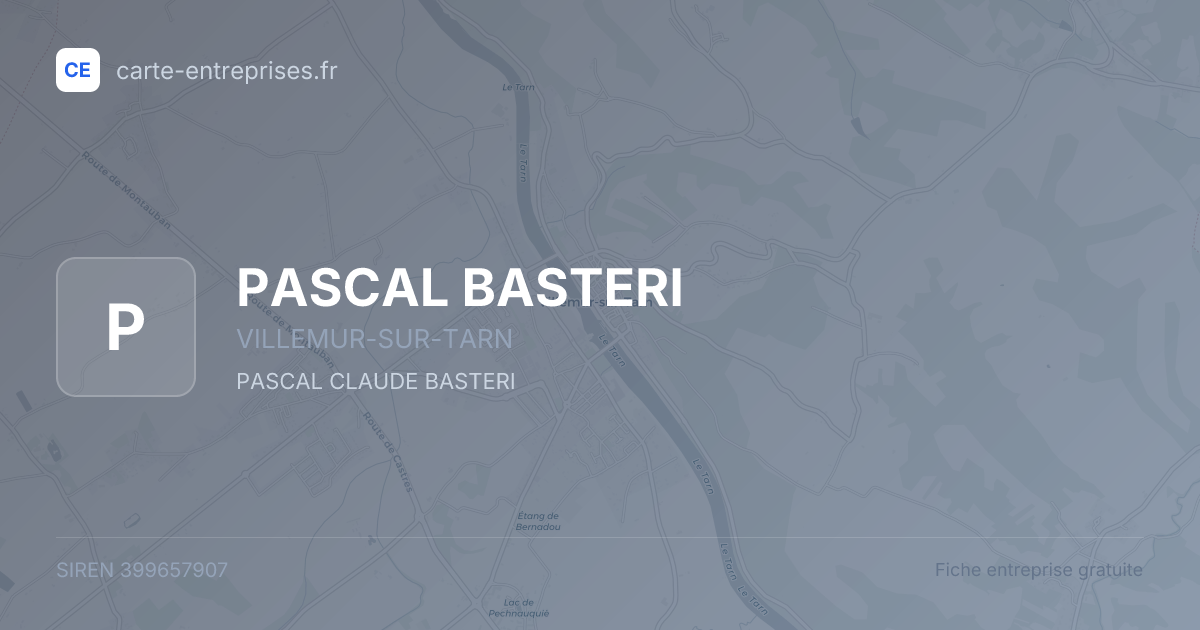 PASCAL BASTERI — 399657907 — fiche entreprise