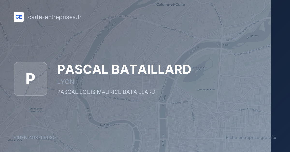 PASCAL BATAILLARD — 498799980 — fiche entreprise
