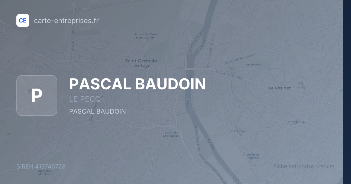 PASCAL BAUDOIN — 413746728 — fiche entreprise