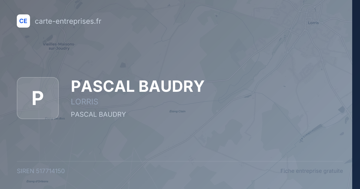 PASCAL BAUDRY — 517714150 — fiche entreprise