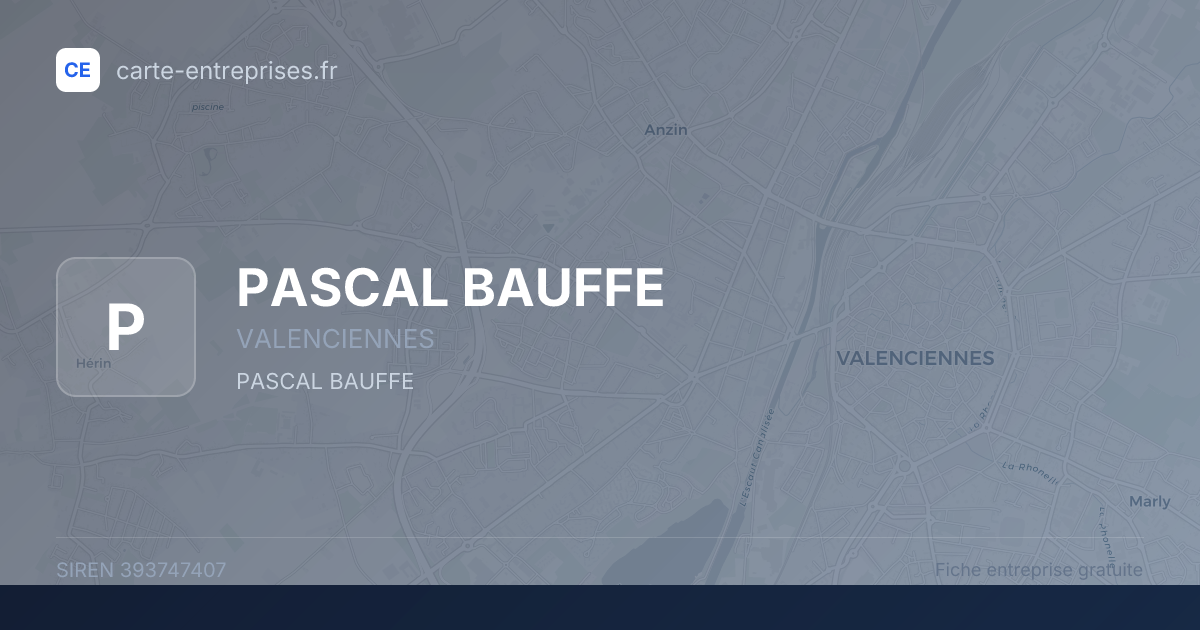 PASCAL BAUFFE — 393747407 — fiche entreprise