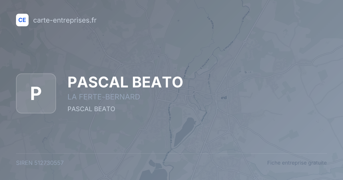 PASCAL BEATO — 512730557 — fiche entreprise