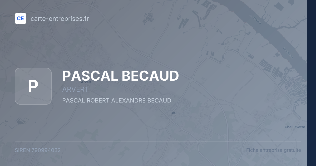 PASCAL BECAUD — 790994032 — fiche entreprise