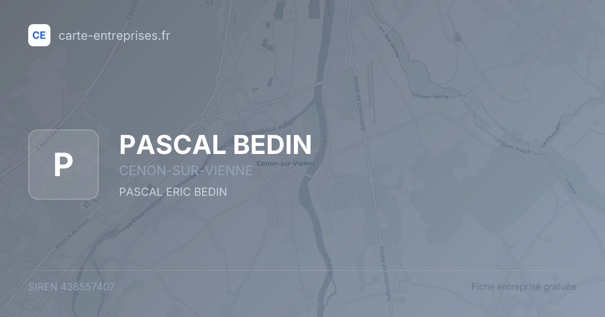 PASCAL BEDIN — 438557407 — fiche entreprise