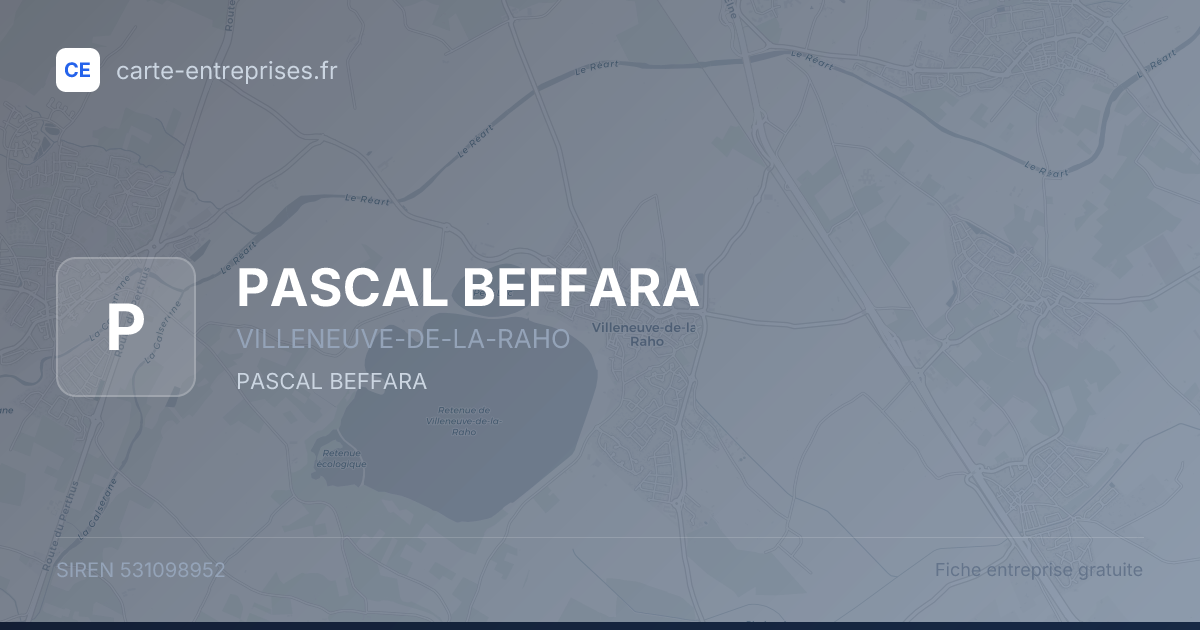 PASCAL BEFFARA — 531098952 — fiche entreprise