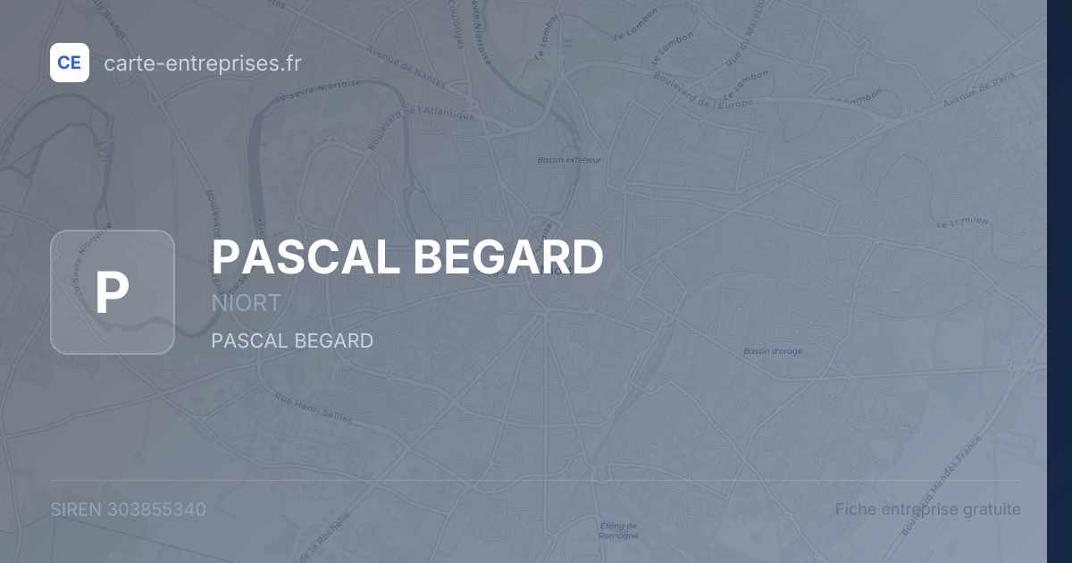 PASCAL BEGARD — 303855340 — fiche entreprise