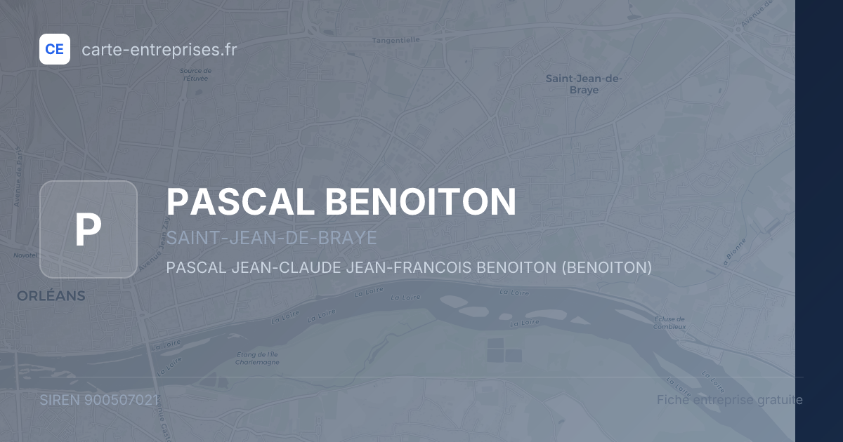 PASCAL BENOITON — 900507021 — fiche entreprise