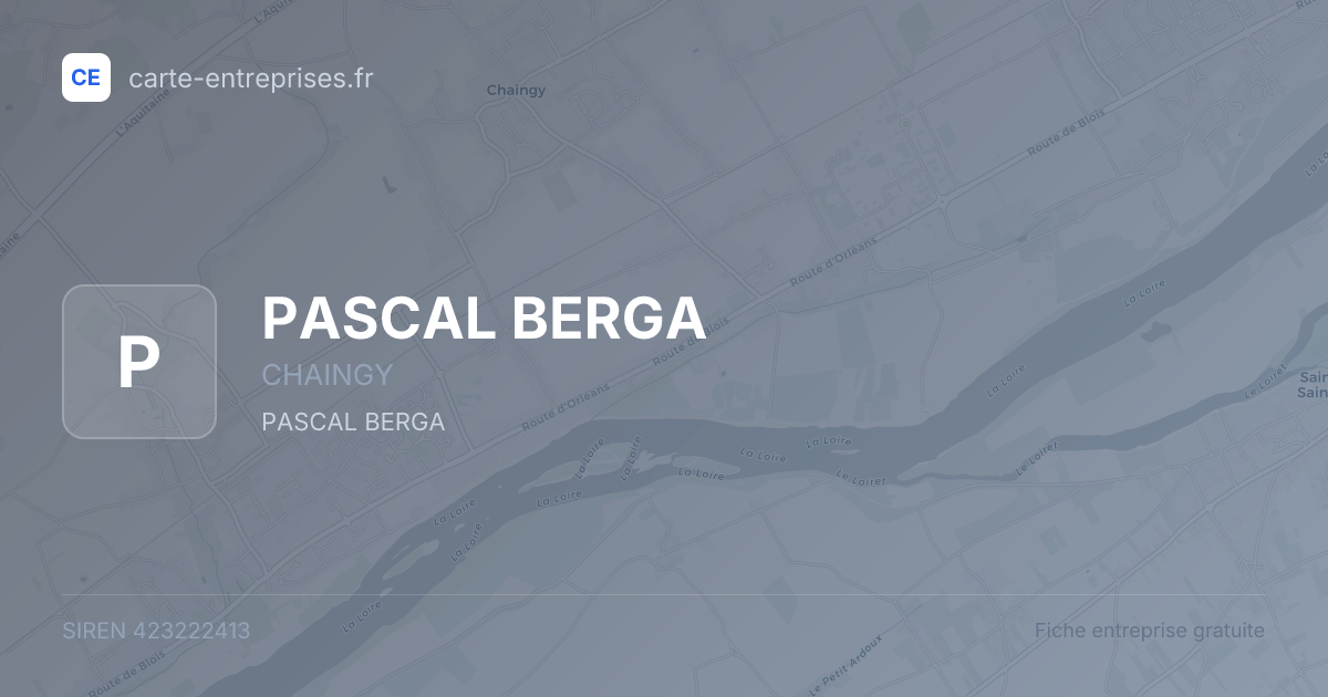 PASCAL BERGA — 423222413 — fiche entreprise