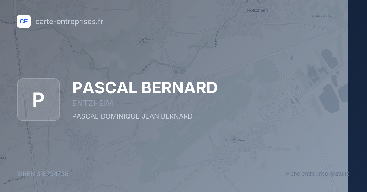 PASCAL BERNARD — 318754736 — fiche entreprise