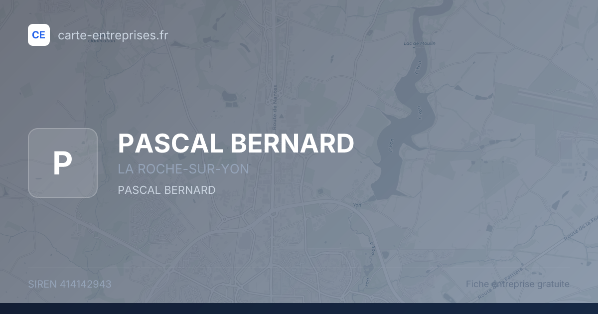 PASCAL BERNARD — 414142943 — fiche entreprise