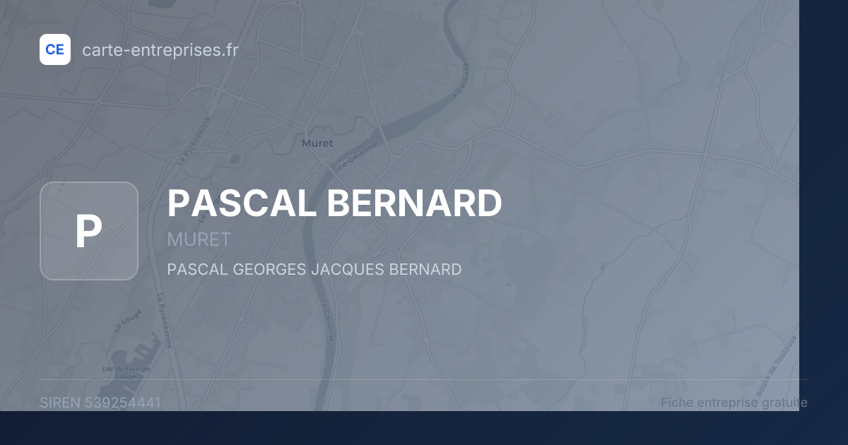 PASCAL BERNARD — 539254441 — fiche entreprise
