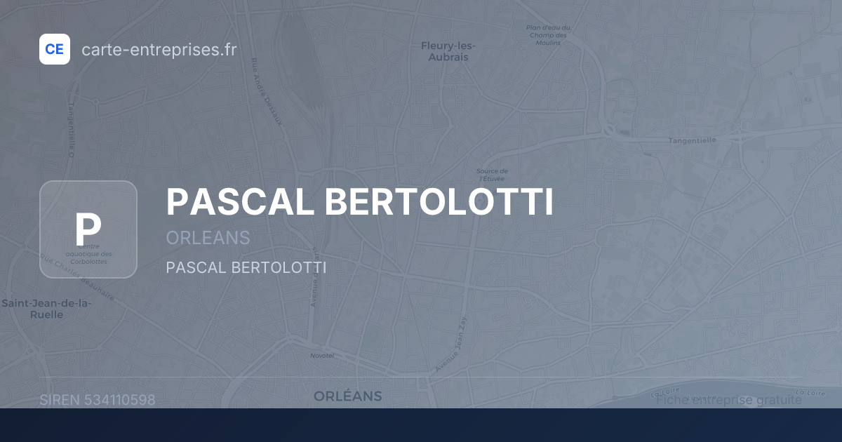 PASCAL BERTOLOTTI — 534110598 — fiche entreprise