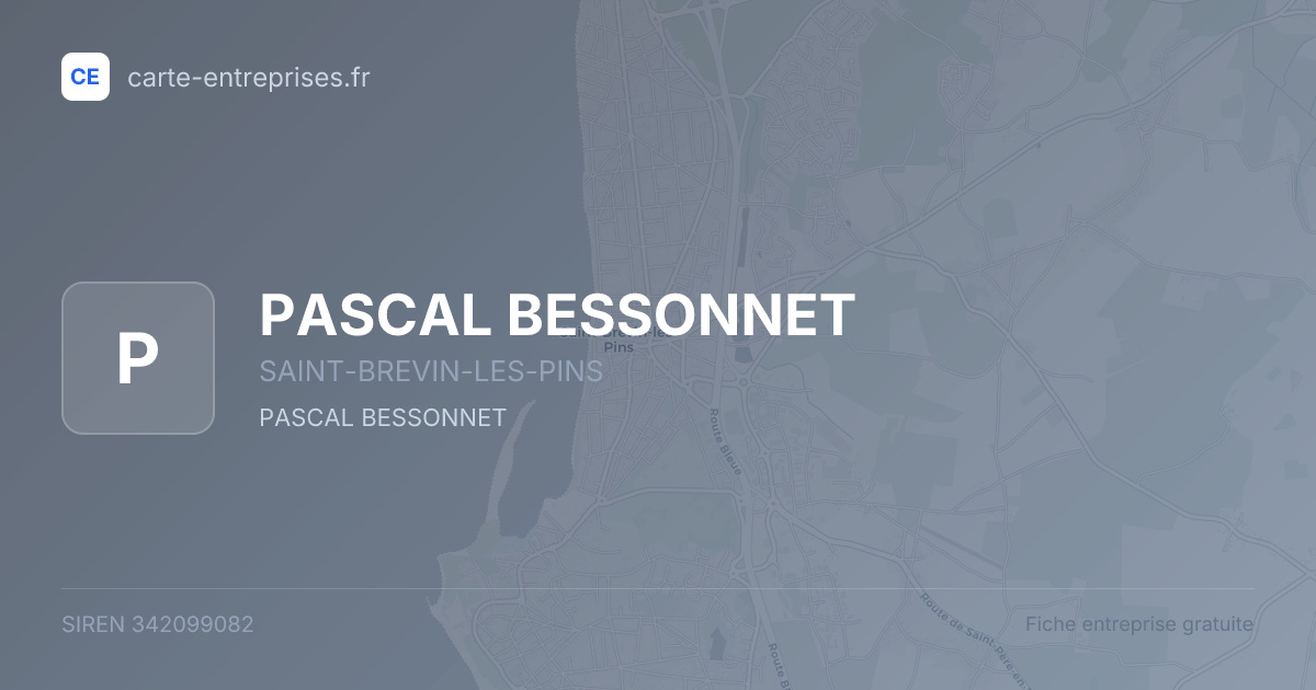 PASCAL BESSONNET — 342099082 — fiche entreprise