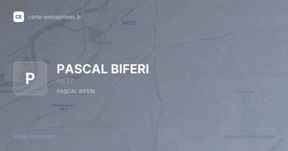 PASCAL BIFERI — 889964474 — fiche entreprise