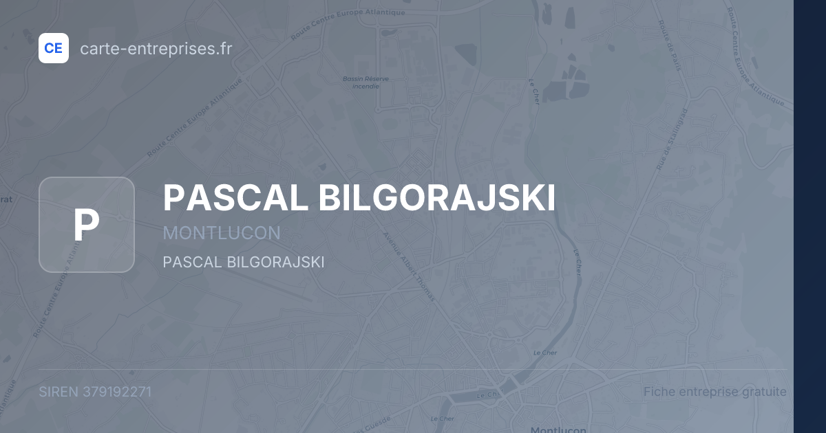 PASCAL BILGORAJSKI — 379192271 — fiche entreprise