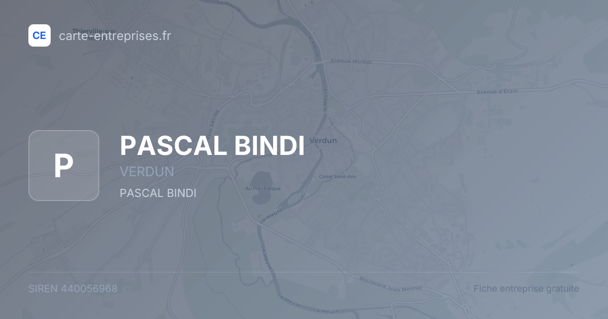 PASCAL BINDI — 440056968 — fiche entreprise
