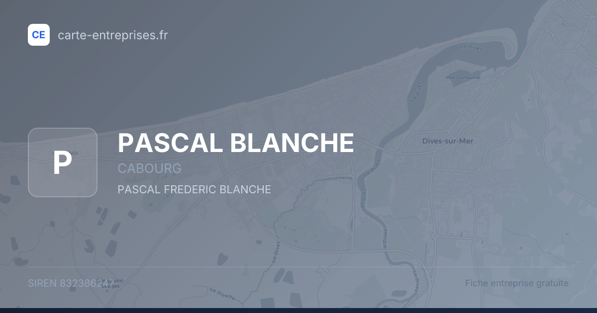 PASCAL BLANCHE — 832386247 — fiche entreprise