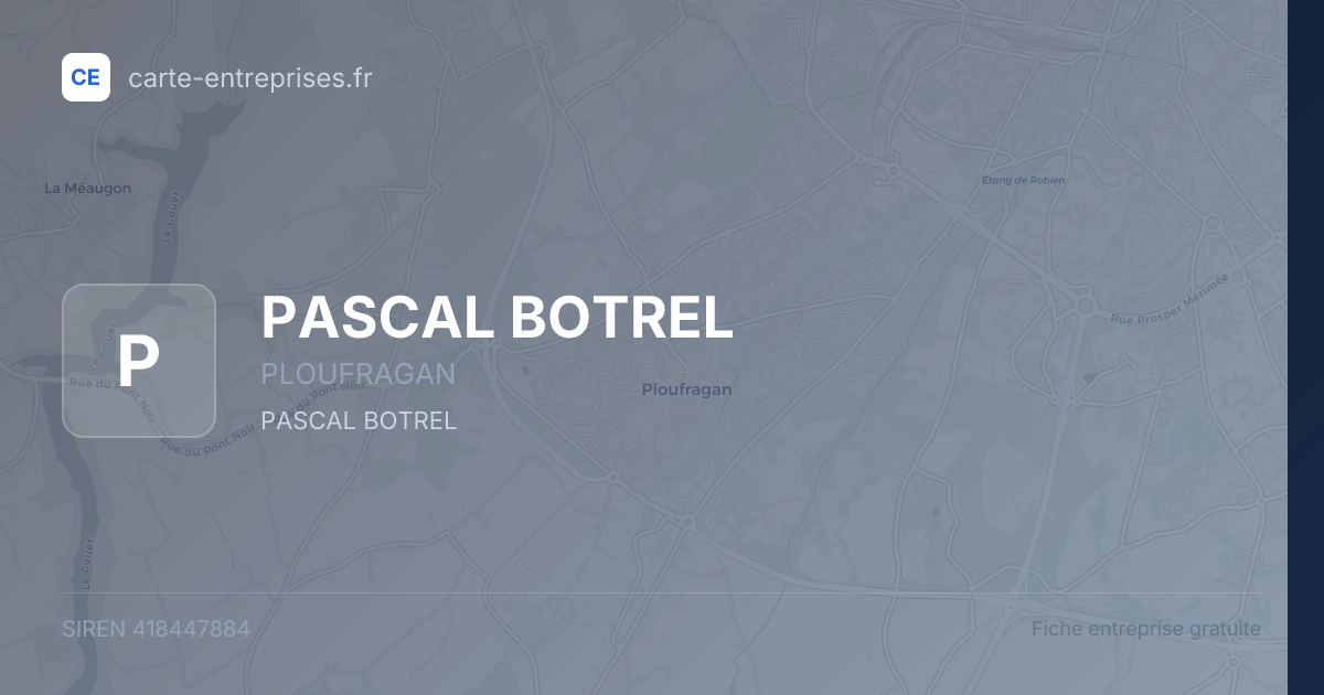 PASCAL BOTREL — 418447884 — fiche entreprise