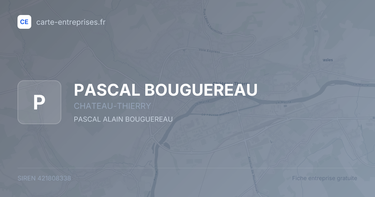 PASCAL BOUGUEREAU — 421808338 — fiche entreprise